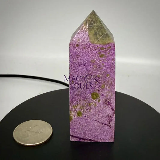 Stichtite with Serpentine Atlantisite Towers – Barberton South Africa Home & Living > Home Decor > Rocks & Geodes