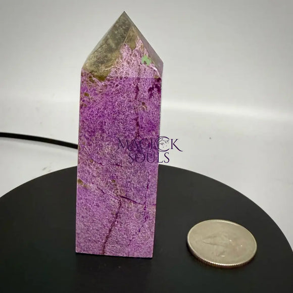 Stichtite with Serpentine Atlantisite Towers – Barberton South Africa Home & Living > Home Decor > Rocks & Geodes