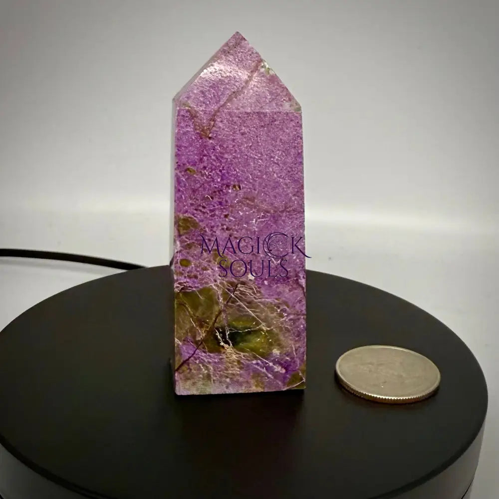 Stichtite with Serpentine Atlantisite Towers – Barberton South Africa Home & Living > Home Decor > Rocks & Geodes