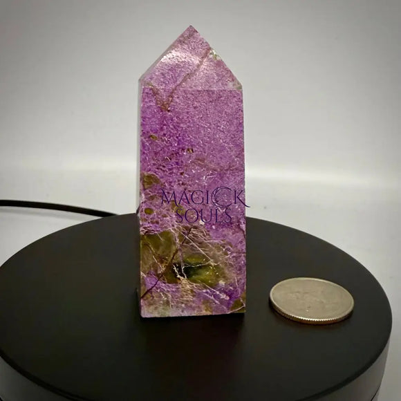 Stichtite with Serpentine Atlantisite Towers – Barberton South Africa Home & Living > Home Decor > Rocks & Geodes