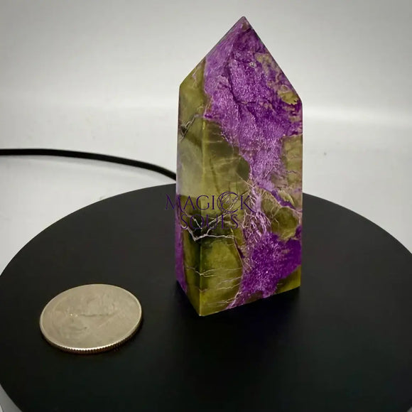 Stichtite with Serpentine Atlantisite Towers – Barberton South Africa Home & Living > Home Decor > Rocks & Geodes