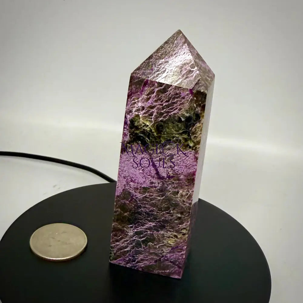 Stichtite with Serpentine Atlantisite Towers – Barberton South Africa Home & Living > Home Decor > Rocks & Geodes
