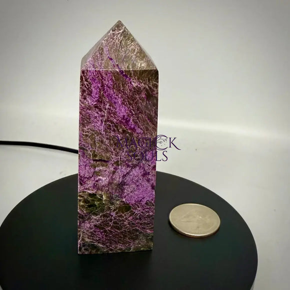 Stichtite with Serpentine Atlantisite Towers – Barberton South Africa Home & Living > Home Decor > Rocks & Geodes