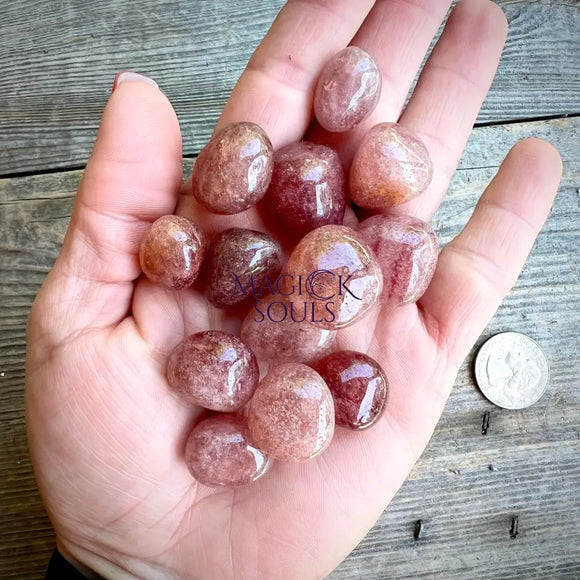 Strawberry Quartz Tumbled - Magick Souls