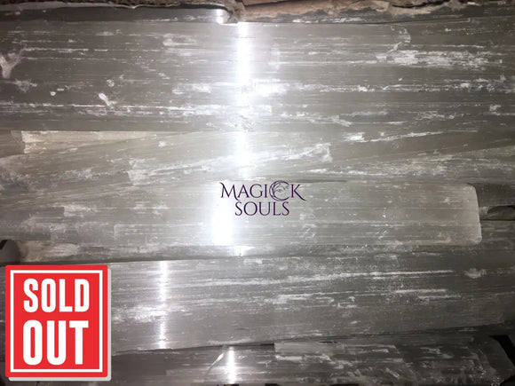 Super Extra Large Selenite Crystal Stick Log (13 15 Inches) Raw Gemstone Decor Supply Wholesale Decor items