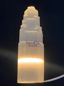 Super Large Selenite Crystal Tower Lamp Standing Display Home & Living > Lighting > Lamps Shades & Bases > Lamps >