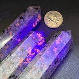 Syenite Standing Point Obelisk Tower (UV Reactive) Carving Gemstone Statue Home Decor Supply Home & Living > Home Decor