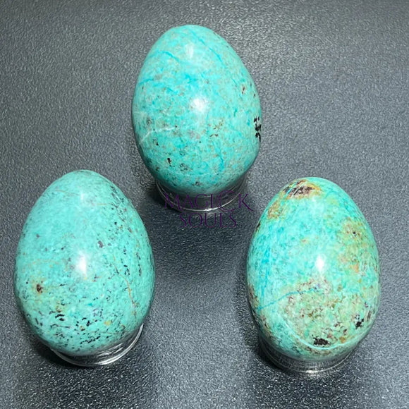 Teal Chrysocolla Crystal Egg Carving Wholesale Home & Living > Home Decor > Home Accents > Rocks & Geodes