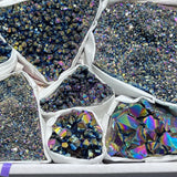 Titanium Aura Amethyst Crystals (Avg 1.5 LBs) Box Flat Bulk Wholesale Lot Raw Stones Gemstones Home & Living > Home