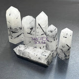 Tourmalated Quartz Crystal Point Tower Carving Wholesale Home & Living > Home Decor > Home Accents > Rocks & Geodes