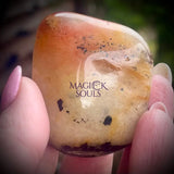 Tourmalated Quartz Tumble - Magick Souls