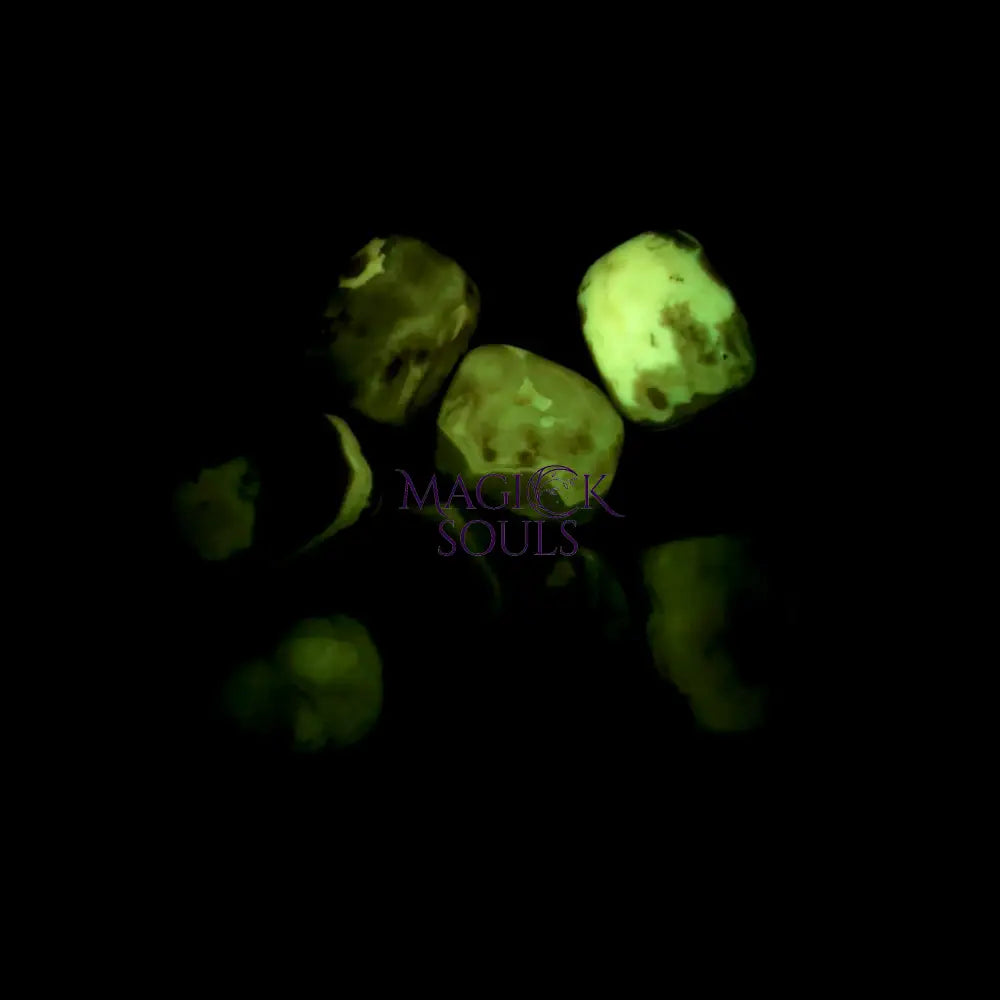 Tumbled Chocolate Root Beer Calcite UV Reactive - Magick Souls