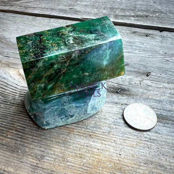 Unique Emerald and Fuchsite Freeform - Magick Souls