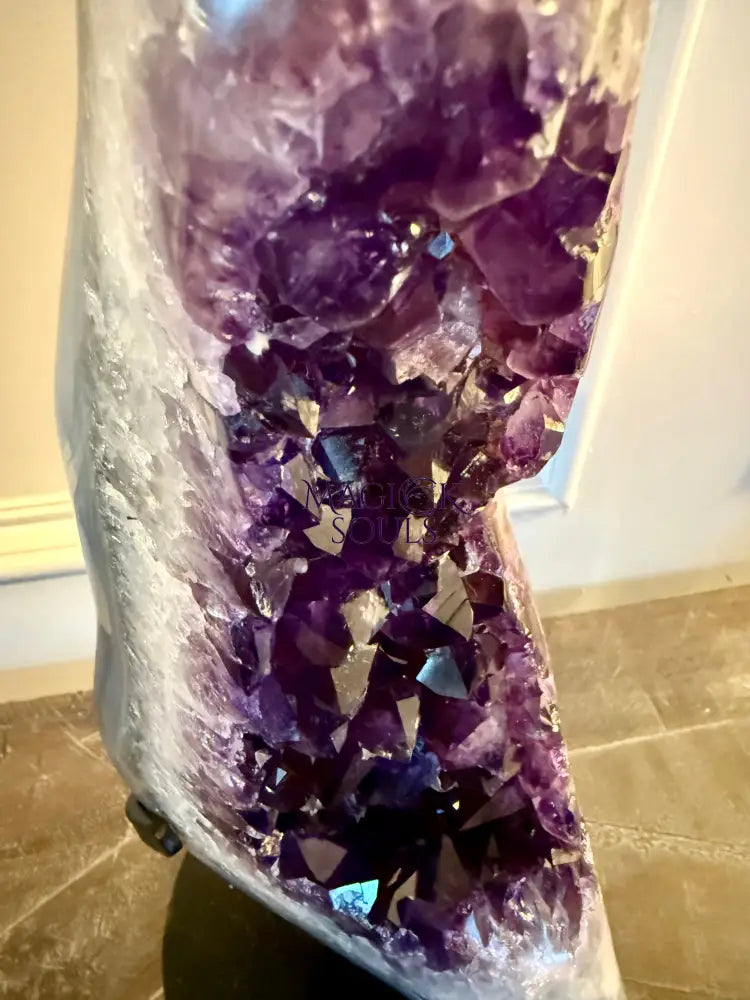Uruguay Grape Jelly Geode on stand Over 15lbs! - Magick Souls