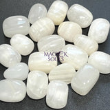 White Banded Calcite Tumbled Stones (By The Piece Or Pound) Wholesale Home & Living > Home Decor > Home Accents > Rocks