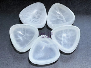 Wholesale Bulk Lot 5 Pack Of Selenite Triangle Crystal Bowls Charging Cleansing Healing Crystals And Stones Home &