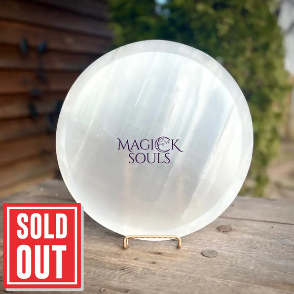 XL Selenite Plate - Magick Souls
