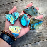 Labradorite One Side Polished Slab