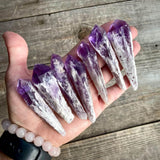 Amethyst Bahia Root Elestial Dragon Tooth Wand