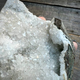 Apophyllite Chalcedony Cluster Natural Self Standing Geode Freeform