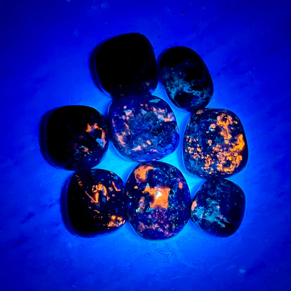 Tumbled Yooperlite UV Reactive