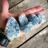 Celestite Mini Flat Base Druzy Freeforms